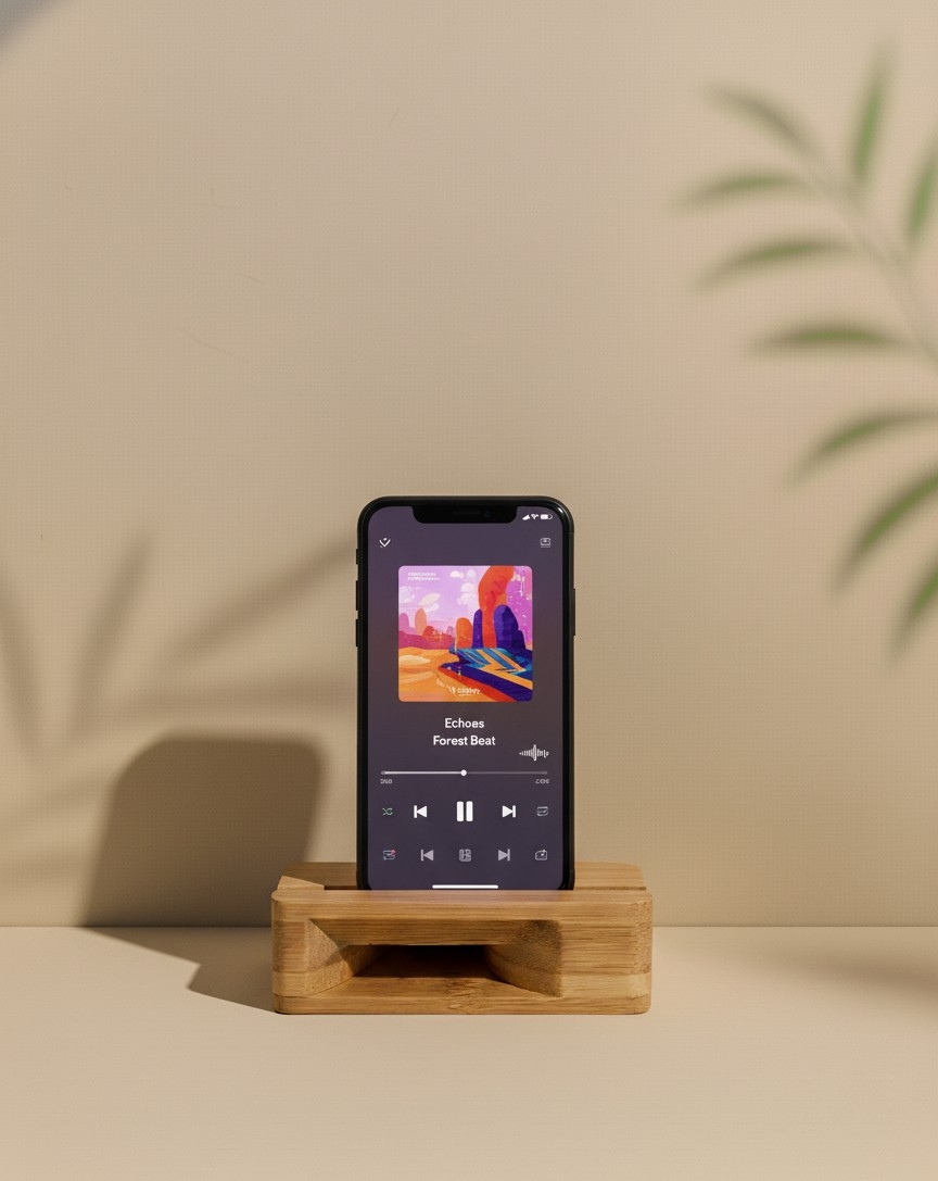 Wooden Mobile Stand